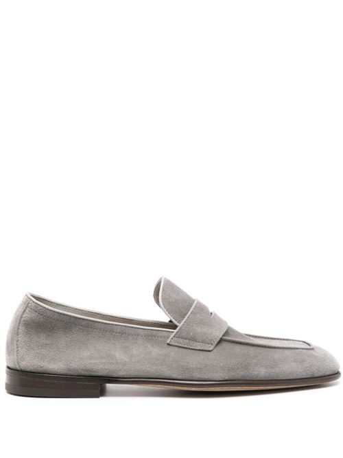 Light grey calf leather suede loafers Brunello Cucinelli | MZUCAHG700C8867